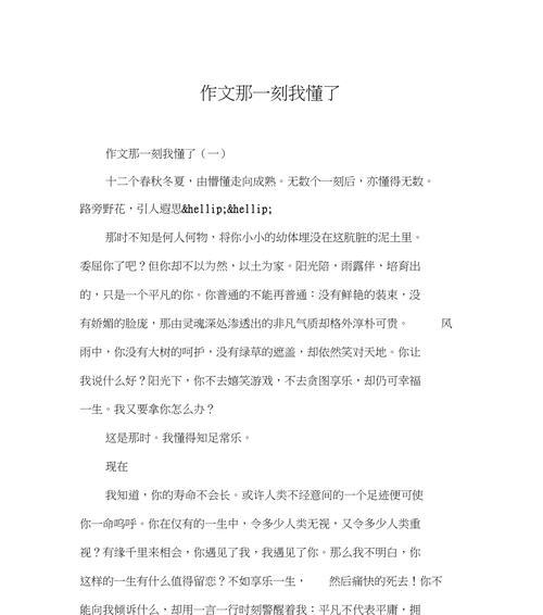 友情永远（以那一次我懂得了友情）