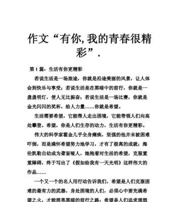 我的青春里有陪伴